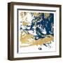 Free Form Blue-OnRei-Framed Art Print