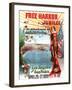 Free Harbor Jubilee Poster, Los Angeles & San Pedro, California-null-Framed Art Print