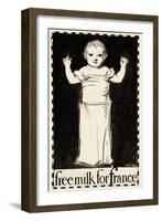 Free Milk for France-Albert Sterner-Framed Art Print