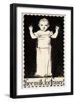 Free Milk for France-Albert Sterner-Framed Art Print