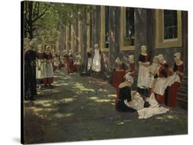 Free Period in the Amsterdam Orphanage, 1881/1882-Max Liebermann-Stretched Canvas