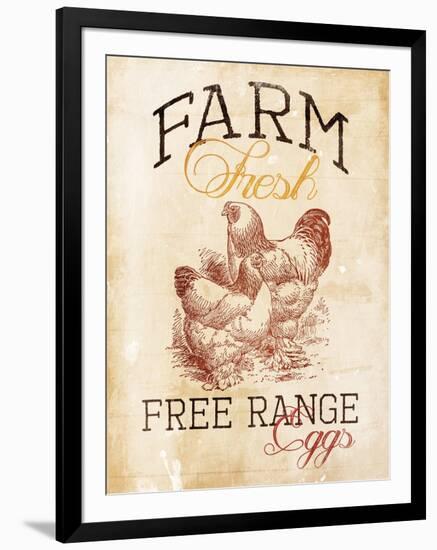 Free Range Eggs-Jace Grey-Framed Art Print