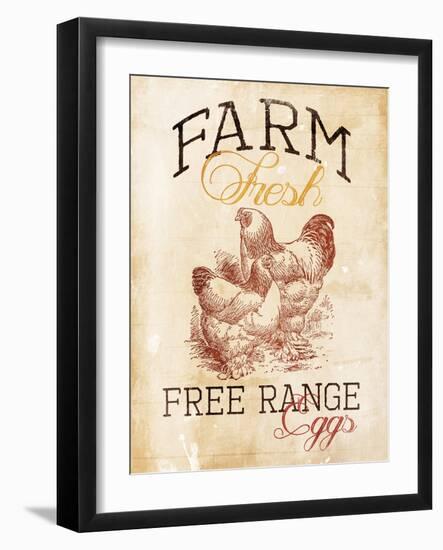 Free Range Eggs-Jace Grey-Framed Art Print