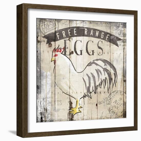 Free Range Eggs-OnRei-Framed Art Print