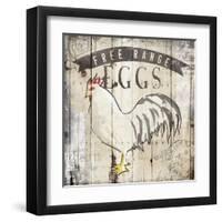 Free Range Eggs-OnRei-Framed Art Print