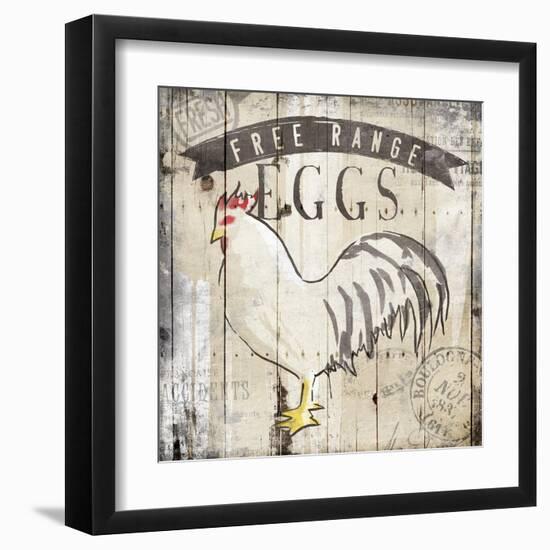 Free Range Eggs-OnRei-Framed Art Print