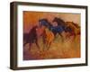 Free Range Horses-Marion Rose-Framed Giclee Print