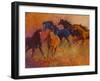 Free Range Horses-Marion Rose-Framed Giclee Print