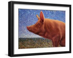 Free Range Pig-James W. Johnson-Framed Giclee Print