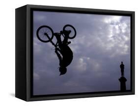 Free Ride BMX Practice-null-Framed Stretched Canvas