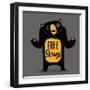 Free Shrugs-Michael Buxton-Framed Art Print