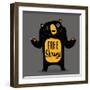 Free Shrugs-Michael Buxton-Framed Art Print