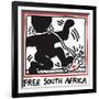 Free South Africa, 1985-Keith Haring-Framed Giclee Print