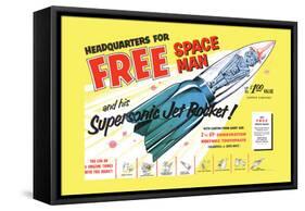 Free Space Man-null-Framed Stretched Canvas