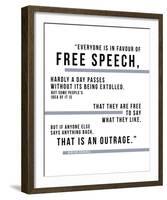 Free Speech - Churchill-Otto Gibb-Framed Giclee Print