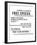 Free Speech - Churchill-Otto Gibb-Framed Giclee Print