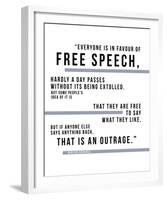 Free Speech - Churchill-Otto Gibb-Framed Giclee Print