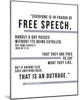 Free Speech - Churchill-Otto Gibb-Mounted Giclee Print