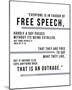 Free Speech - Churchill-Otto Gibb-Mounted Giclee Print