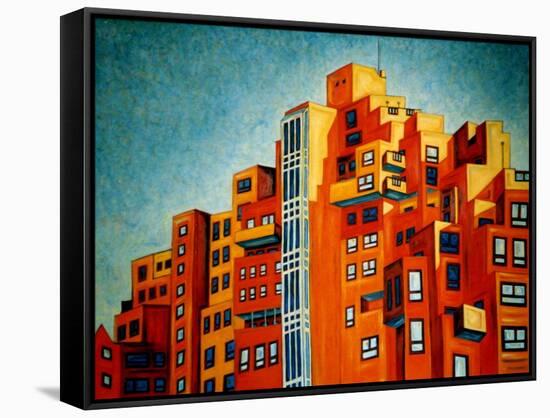 Free Trade Wharf-Noel Paine-Framed Stretched Canvas