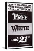 Free, White and 21, 1963-null-Framed Art Print