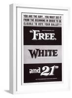 Free, White and 21, 1963-null-Framed Art Print