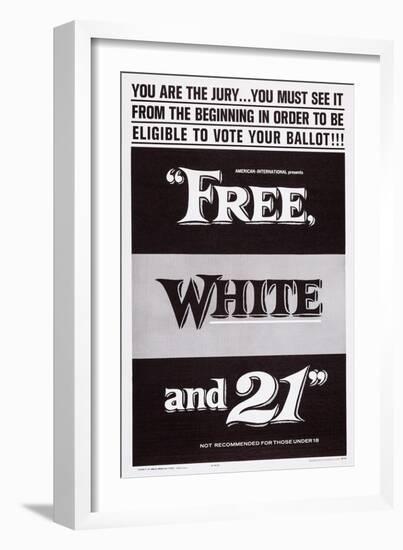 Free, White and 21, 1963-null-Framed Art Print