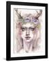 Free & Wild (Wood Nymph)-Sillier than Sally-Framed Art Print