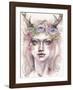 Free & Wild (Wood Nymph)-Sillier than Sally-Framed Art Print