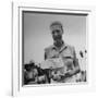 Freed American Pow Holding Red Cross Supplies after His Release from a Japanese Prison Camp-Carl Mydans-Framed Photographic Print