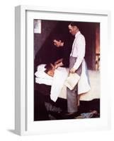 "Freedom From Fear", March 13,1943-Norman Rockwell-Framed Premium Giclee Print