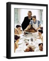 "Freedom From Want", March 6,1943-Norman Rockwell-Framed Giclee Print