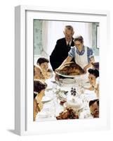 "Freedom From Want", March 6,1943-Norman Rockwell-Framed Giclee Print