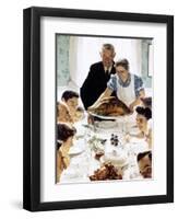 "Freedom From Want", March 6,1943-Norman Rockwell-Framed Giclee Print