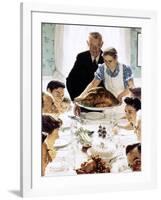 "Freedom From Want", March 6,1943-Norman Rockwell-Framed Giclee Print