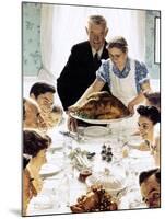 "Freedom From Want", March 6,1943-Norman Rockwell-Mounted Giclee Print