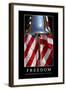 Freedom: Inspirational Quote and Motivational Poster-null-Framed Photographic Print