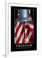 Freedom: Inspirational Quote and Motivational Poster-null-Framed Photographic Print