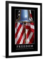 Freedom: Inspirational Quote and Motivational Poster-null-Framed Photographic Print