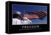 Freedom: Inspirational Quote and Motivational Poster-null-Framed Stretched Canvas