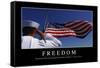 Freedom: Inspirational Quote and Motivational Poster-null-Framed Stretched Canvas