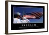 Freedom: Inspirational Quote and Motivational Poster-null-Framed Photographic Print