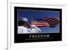 Freedom: Inspirational Quote and Motivational Poster-null-Framed Photographic Print