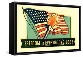 Freedom is Everybody's Job-null-Framed Stretched Canvas