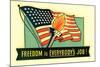 Freedom is Everybody's Job-null-Mounted Premium Giclee Print