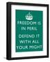 Freedom Is in Peril-null-Framed Art Print