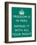 Freedom Is in Peril-null-Framed Art Print