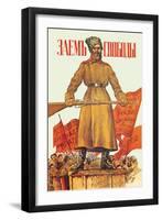 Freedom Loan-Boris Kustodiyev-Framed Art Print