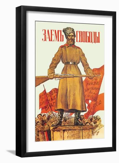 Freedom Loan-Boris Kustodiyev-Framed Art Print