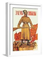 Freedom Loan-Boris Kustodiyev-Framed Art Print